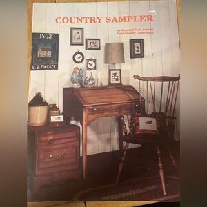 Vintage Country Sampler Cross-Stitch Book